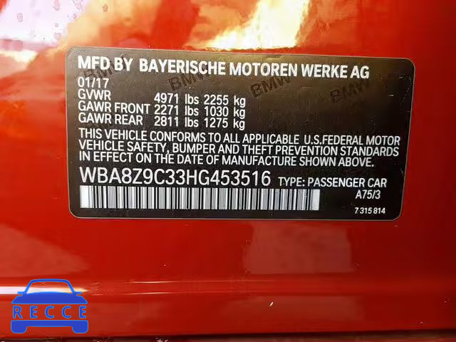 2017 BMW 330 XIGT WBA8Z9C33HG453516 Bild 9