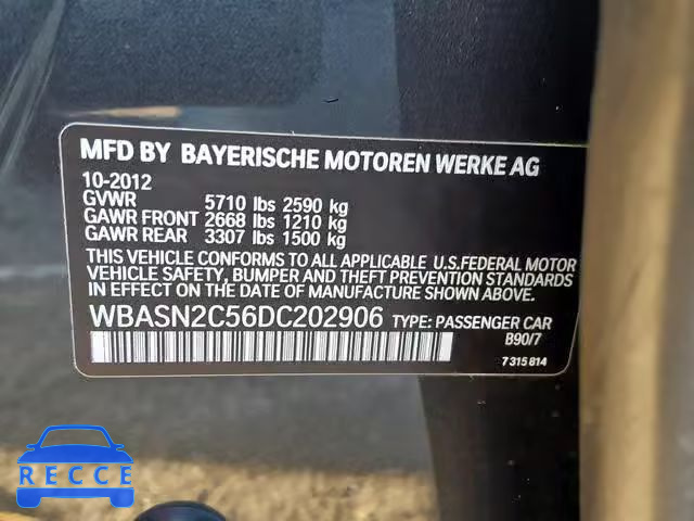 2013 BMW 535 IGT WBASN2C56DC202906 image 9