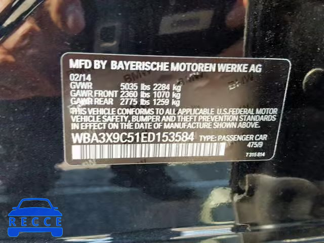 2014 BMW 335 XIGT WBA3X9C51ED153584 image 9