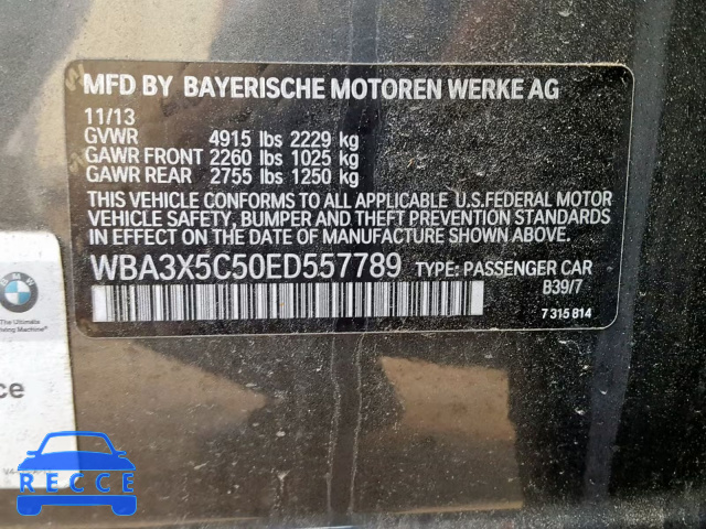 2014 BMW 328 XIGT WBA3X5C50ED557789 image 9