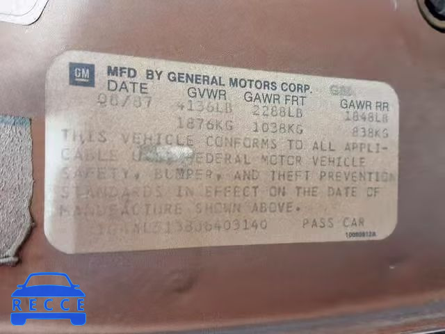 1988 BUICK CENTURY LI 1G4AL5138J6403140 image 9