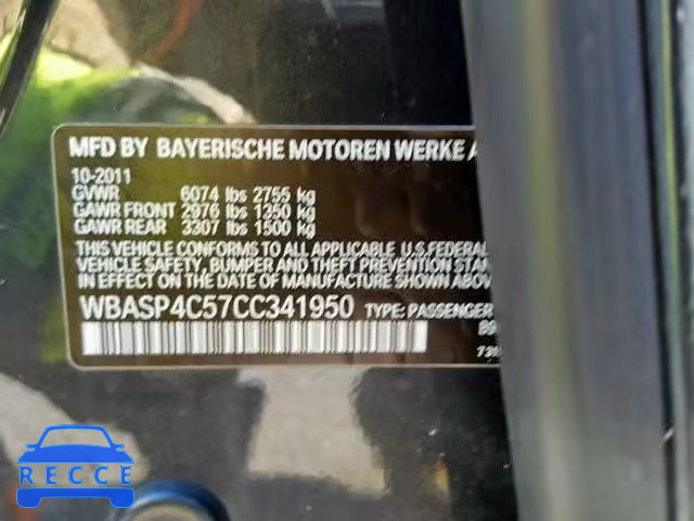 2012 BMW 550 XIGT WBASP4C57CC341950 зображення 9