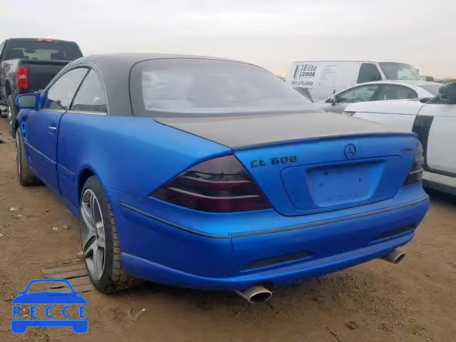 2002 MERCEDES-BENZ CL 600 WDBPJ78J72A025474 image 2