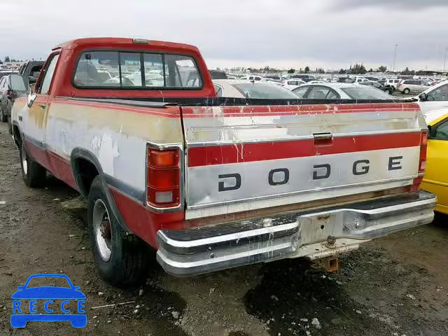 1991 DODGE D-SERIES D 1B7KE26C4MS327132 зображення 2