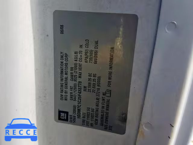 2006 GMC C7500 C7C0 1GDM7C1C26F433778 image 9