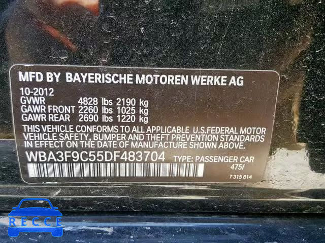 2013 BMW ACTIVEHYBR WBA3F9C55DF483704 Bild 9