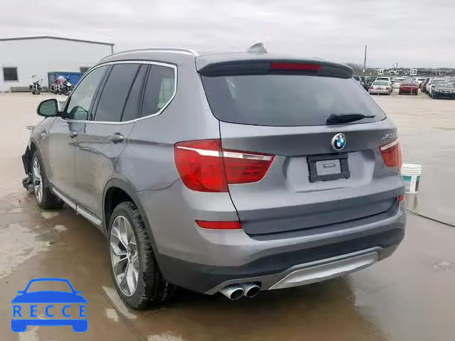 2015 BMW X3 XDRIVE3 5UXWX7C56F0K34446 Bild 2