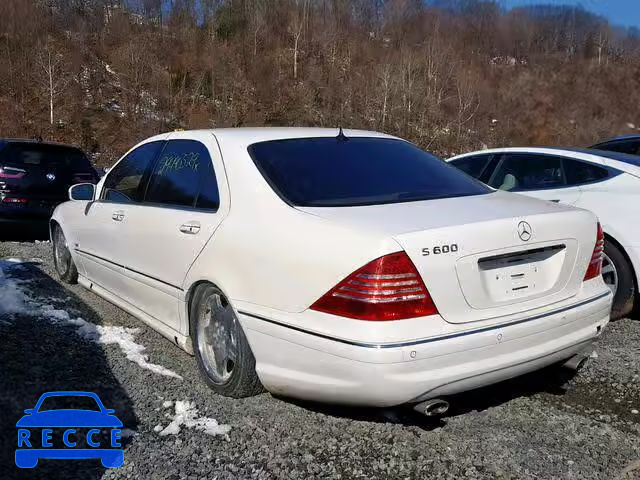 2002 MERCEDES-BENZ S 600 WDBNG78J92A255121 зображення 2