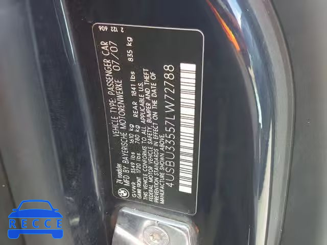 2007 BMW Z4 3.0 4USBU33557LW72788 image 9