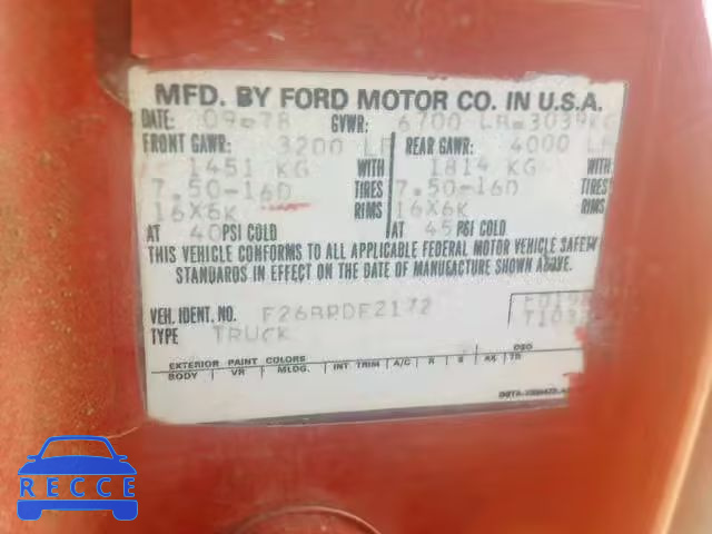 1979 FORD PICKUP F26BPDE2172 image 9