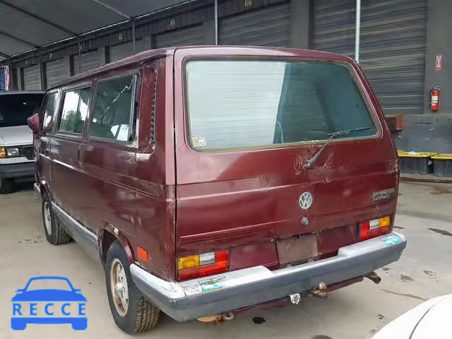 1989 VOLKSWAGEN VANAGON BU WV2YB0254KH039332 зображення 2