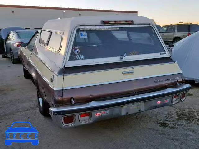 1976 CHEVROLET EL CAMINO 1D80H3Z415568 image 2