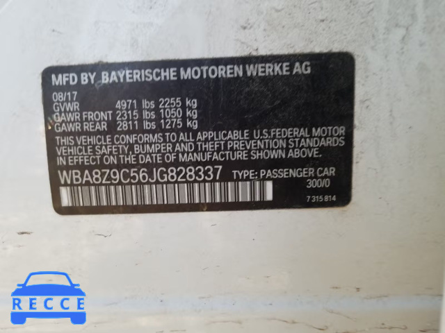 2018 BMW 330 XIGT WBA8Z9C56JG828337 image 9