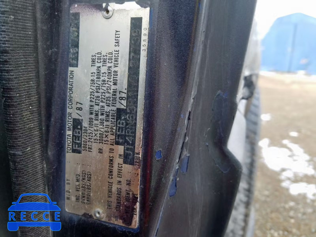 1987 TOYOTA PICKUP RN6 JT4RN63R1H0137739 image 9