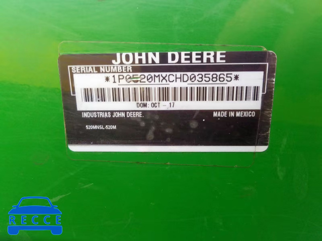 2017 JOHN DEERE TRACTOR 1P0520MXCHD035865 image 9