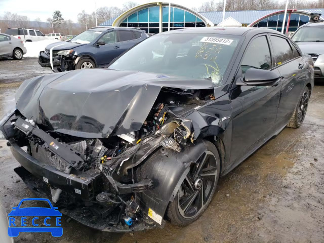 2021 HYUNDAI ELANTRA N KMHLR4AF8MU107613 image 1