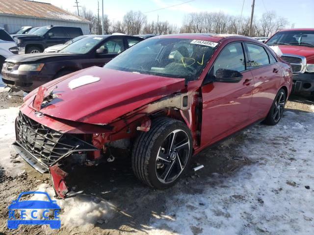 2021 HYUNDAI ELANTRA N KMHLR4AFXMU151337 image 1