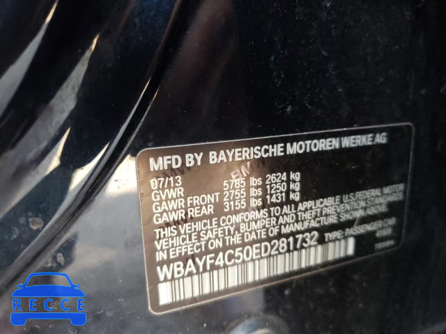 2014 BMW 740 LXI WBAYF4C50ED281732 image 9