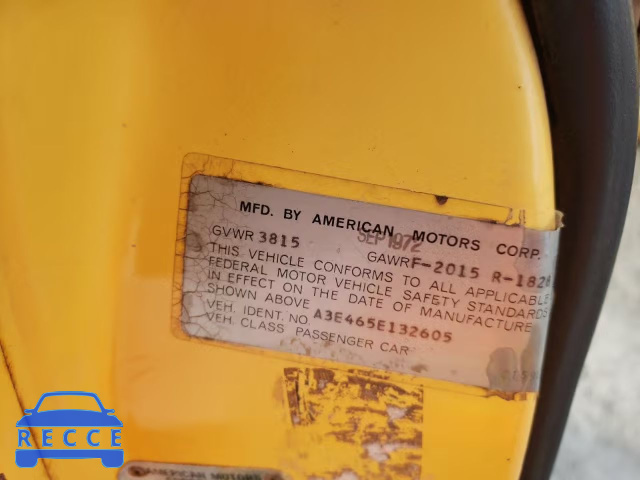 1973 AMERICAN MOTORS GREMLIN A3E465E132605 image 9