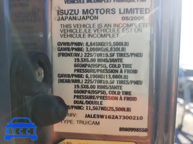 2010 ISUZU NQR JALE5W162A7300210 зображення 9