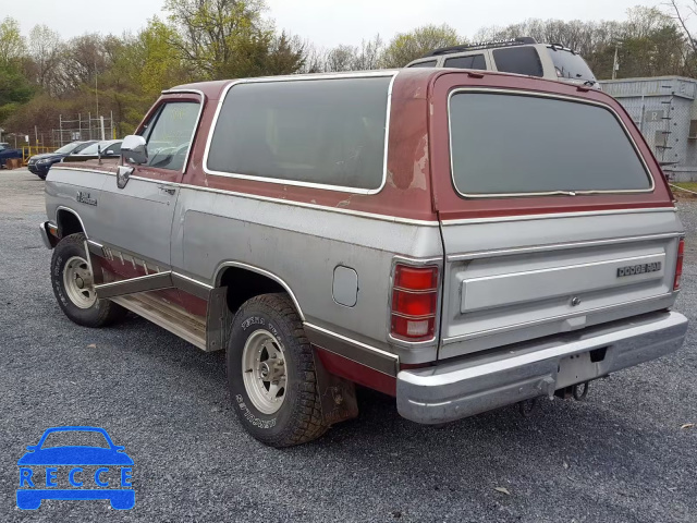 1988 DODGE RAMCHARGER 3B4GW12Y5JM801332 Bild 2