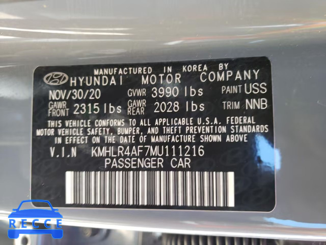 2021 HYUNDAI ELANTRA N KMHLR4AF7MU111216 image 9