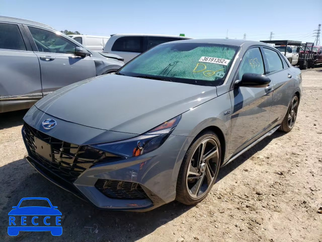 2021 HYUNDAI ELANTRA N KMHLR4AF7MU111216 image 1
