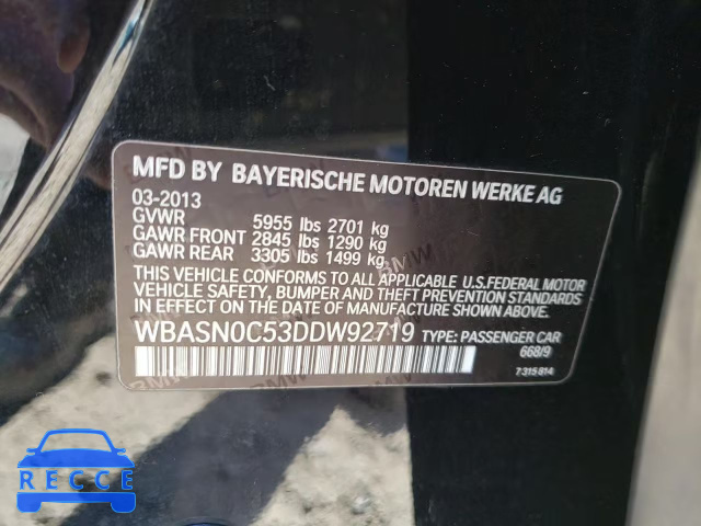 2013 BMW 550 IGT WBASN0C53DDW92719 image 9
