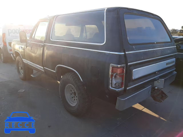 1987 DODGE RAMCHARGER 3B4GW12T8HM738127 зображення 2