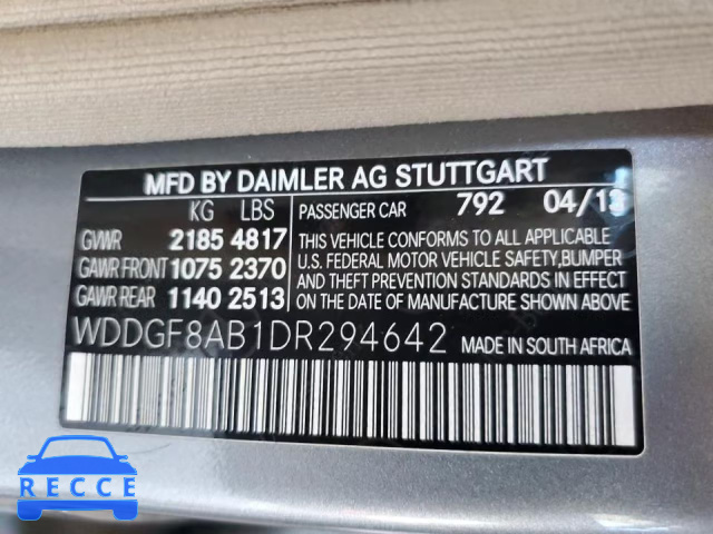 2013 MERCEDES-BENZ C CLASS WDDGF8AB1DR294642 image 11