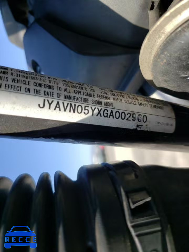 2016 YAMAHA XVS950 CU JYAVN05YXGA002960 зображення 9