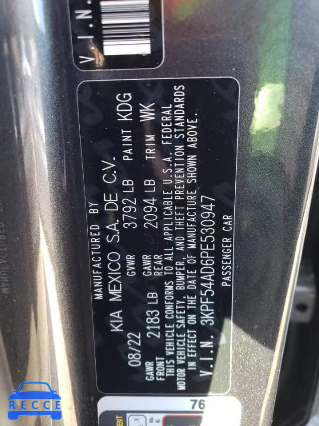 2023 KIA FORTE GT L 3KPF54AD6PE530947 image 11