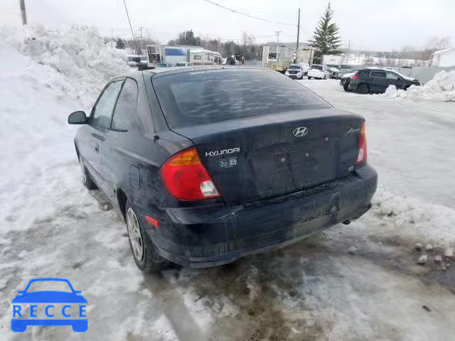 2003 HYUNDAI ACCENT BAS KMHCG35GX3U253707 image 2