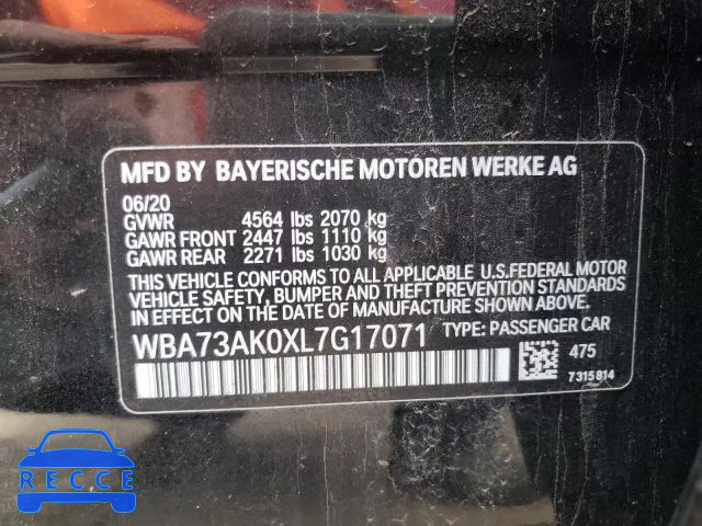 2020 BMW 228XI WBA73AK0XL7G17071 image 9