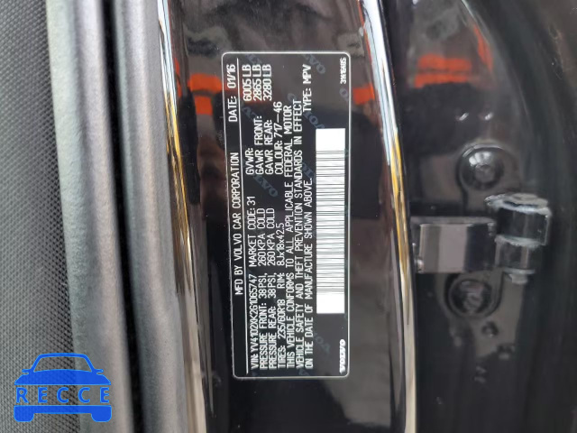 2016 VOLVO XC90 T5 YV4102XK2G1065747 image 12