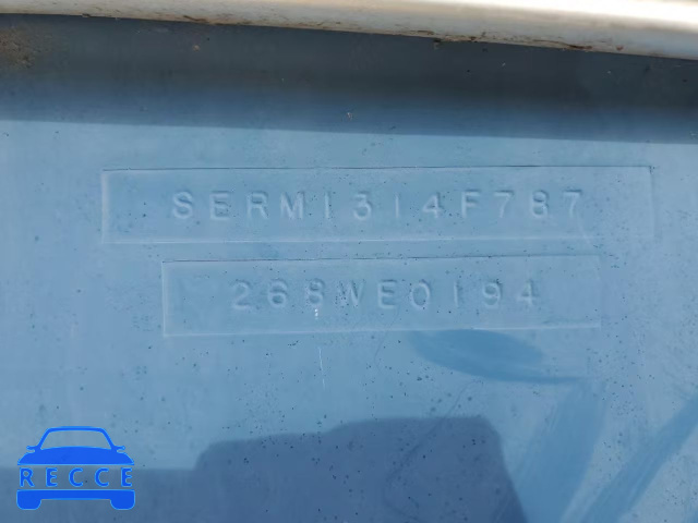1987 SEAR BOAT SERM1314F787 image 9