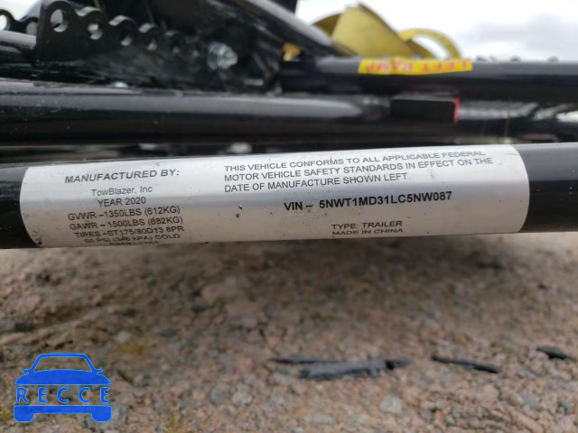 2020 TOW DOLLY 5NWT1MD31LC5NW087 image 9
