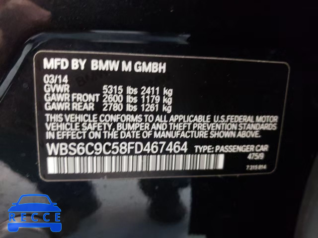 2015 BMW M6 GRAN CO WBS6C9C58FD467464 image 9