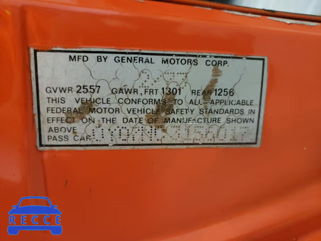 1973 OPEL GT 0Y07NC3156017 image 9