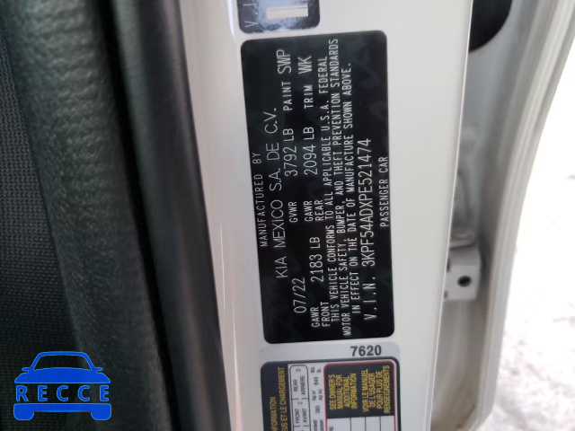 2023 KIA FORTE GT L 3KPF54ADXPE521474 зображення 9