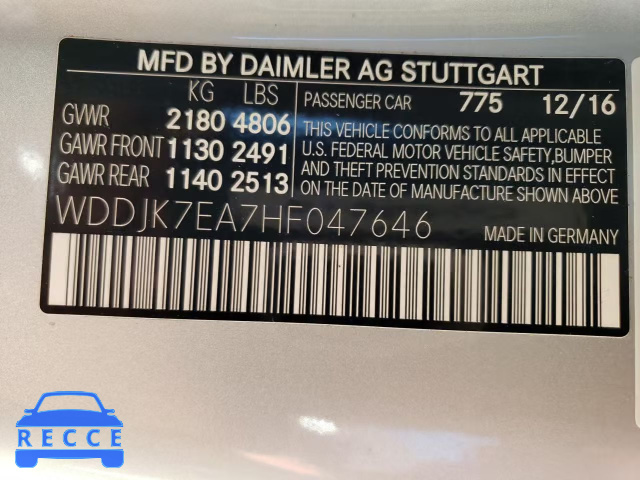 2017 MERCEDES-BENZ SL 63 AMG WDDJK7EA7HF047646 image 9