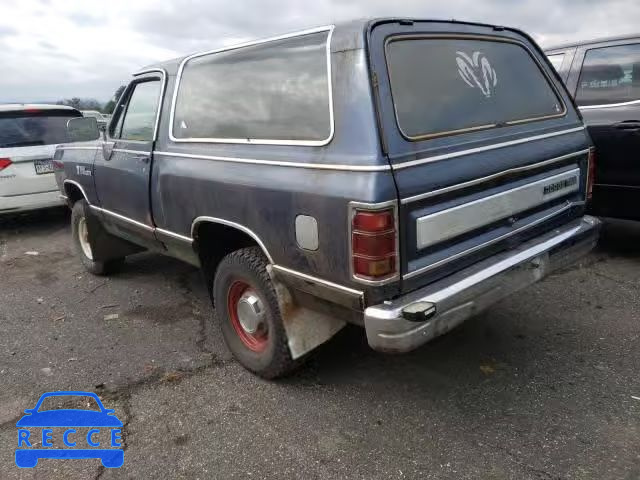 1988 DODGE RAMCHARGER 3B4GW12Y2JM809601 image 2