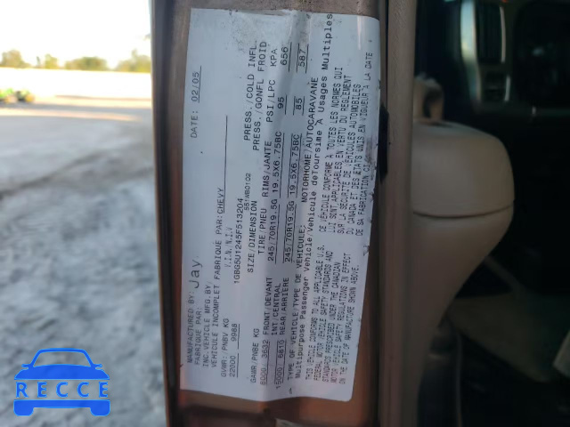 2005 CHEVROLET C5500 C5U0 1GBG5U1245F513204 зображення 9