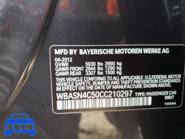 2012 BMW 550 IGT WBASN4C50CC210297 image 9
