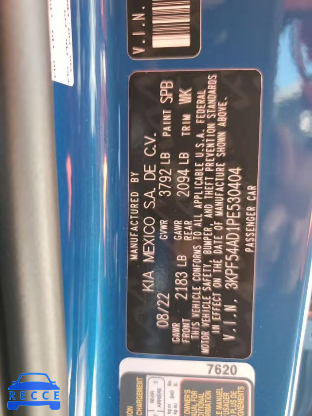 2023 KIA FORTE GT L 3KPF54AD1PE530404 зображення 9