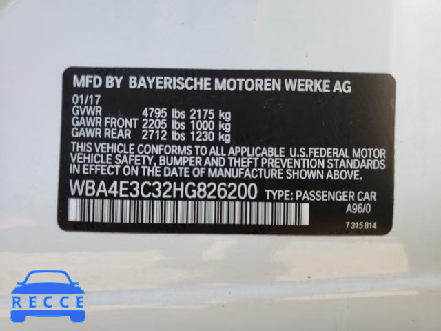 2017 BMW 440I GRAN WBA4E3C32HG826200 image 9