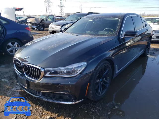 2016 BMW 750I XDRIV WBA7F2C55GG415412 зображення 1