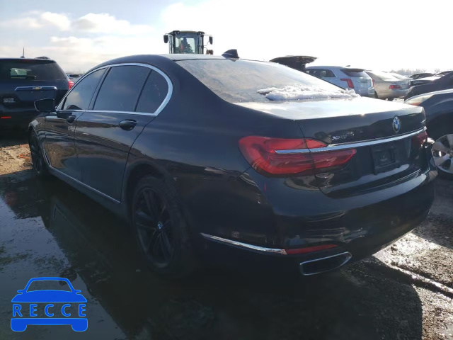 2016 BMW 750I XDRIV WBA7F2C55GG415412 зображення 2