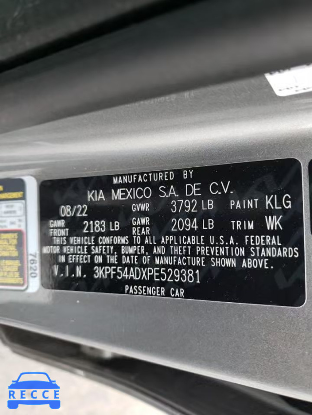 2023 KIA FORTE GT L 3KPF54ADXPE529381 Bild 11