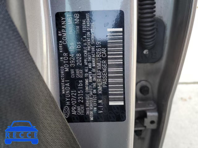 2021 HYUNDAI ELANTRA N KMHLR4AFXMU182619 image 11
